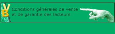 Conditions gnrales de vente et de garantie des lecteurs
